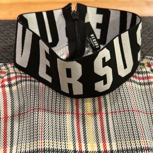 Ladies plaid Versace top